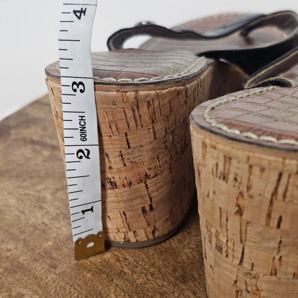 Sam Edelman Black Wedge Sandal Size 8.5 Vacation Beach Summer Romy Neutral - Picture 7 of 7